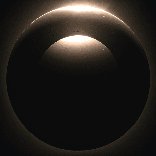 AI generated: Photo of a Total Solar Eclipse. hyper realism, high detail, octane render, blender render, 8K
