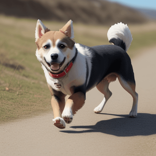 AI generated: perro caminando