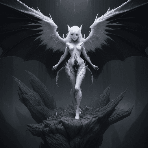 AI generated: An amazing creature, incredibly cute appearance with a hellishly evil soul, in the style of good and...