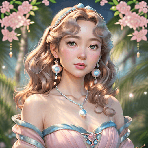 AI generated: A charming and charismatic movie character, Disney style, with natural makeup, oil painting by Naomi...