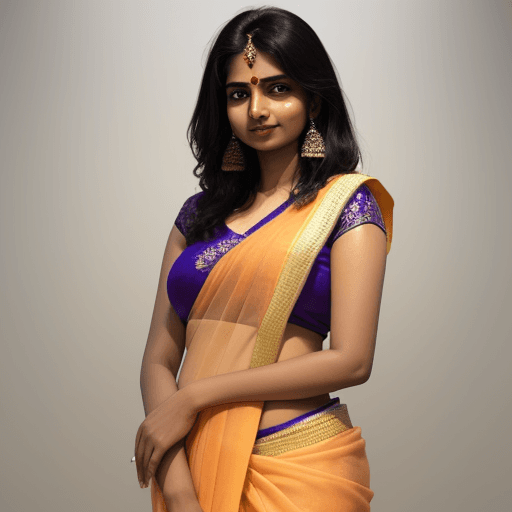 AI generated: An Indian woman wearing a saree 