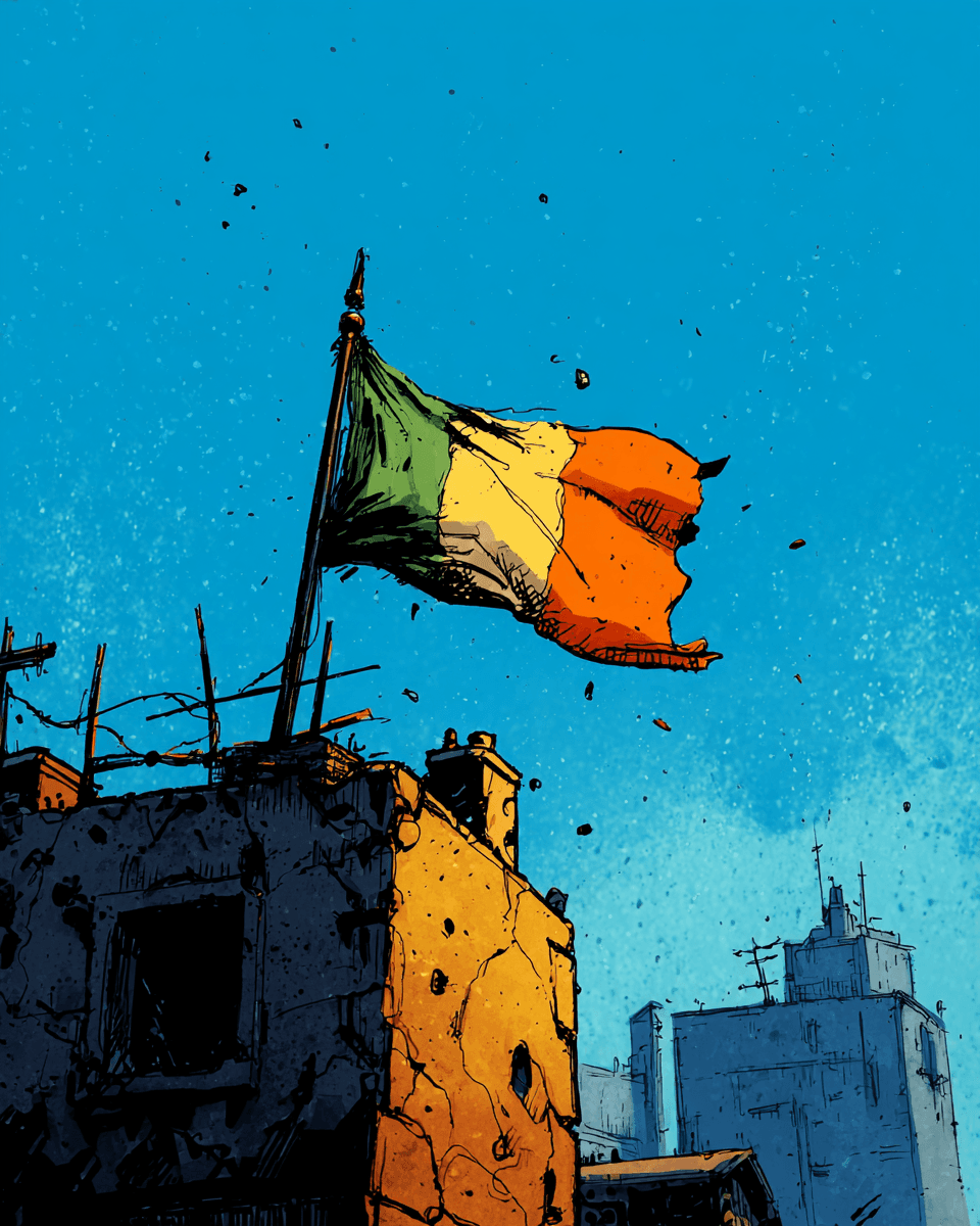 AI generated: Irish Flag --chaos 75 --ar 4:5 --sref 2486865690 --profile x3fq9up --stylize 750