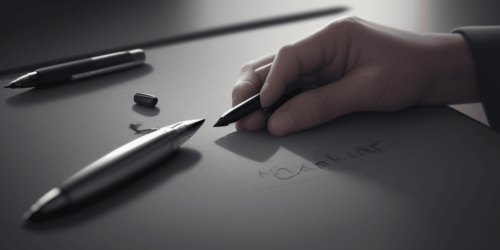 AI generated: A man who cannot find his pen where he dropped it , reality , 8k , hd , simulation world , fantastic...