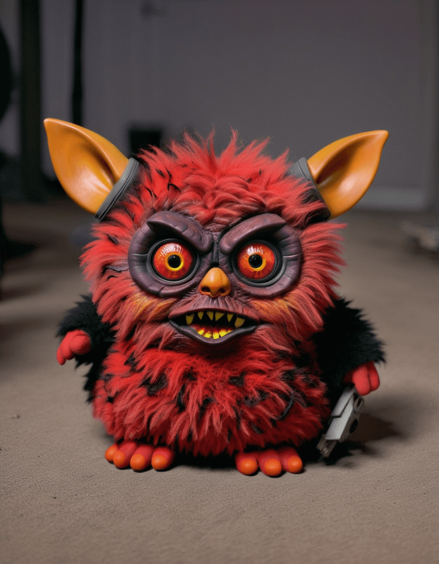 AI generated: demonic furby