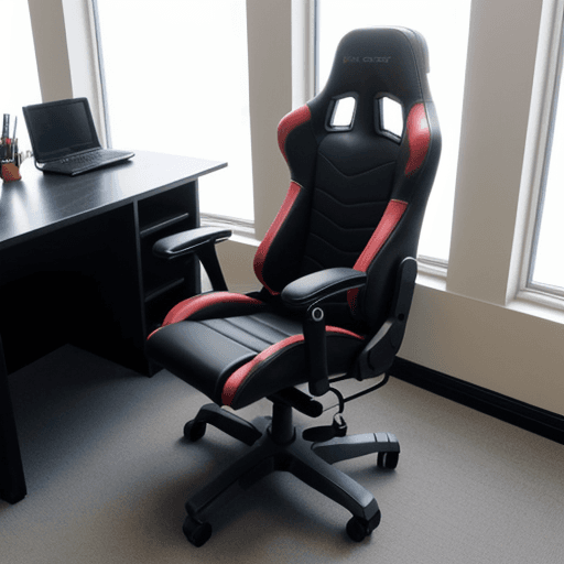 AI generated: Office chair inspired by sports car seat