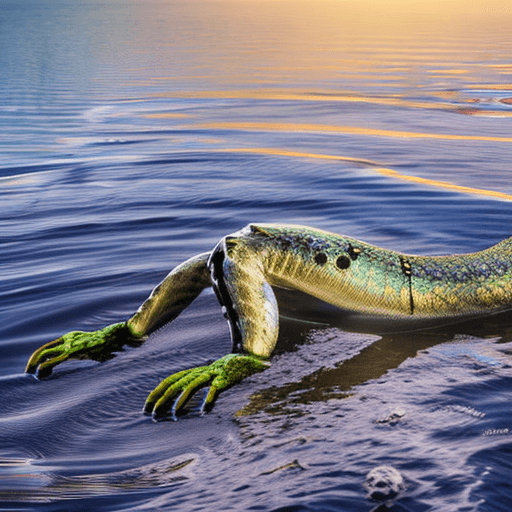 AI generated: ultra realistic photograph of a stunning anthropomorphic femdragon beautiful gorgeous, in swimwear, ...