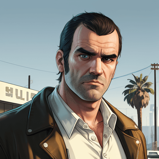 AI generated: a picture in the style of a gta 5 poster game, GTA V,  Grand Theft Auto 5 poster,  16k, UHD, HDR, so...