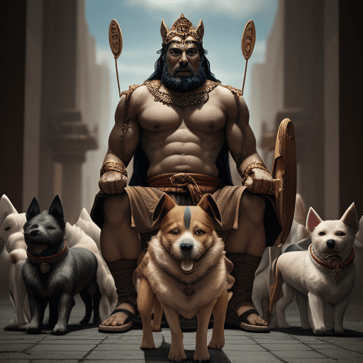 AI generated: God of the Dog People