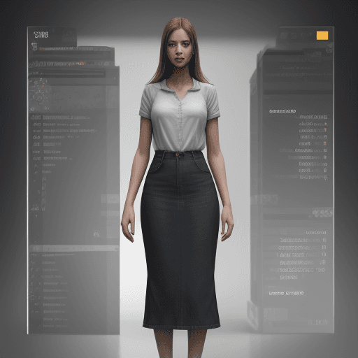 AI generated: Tall girl,  4k ultra hd 