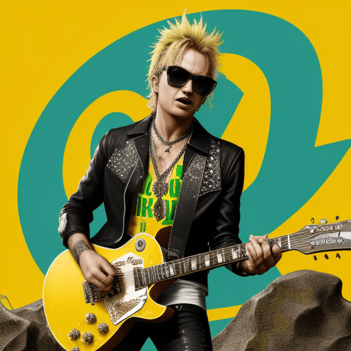 AI generated: Rockstar on rock rio Brazil