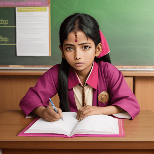 AI generated: Guru denga para murid