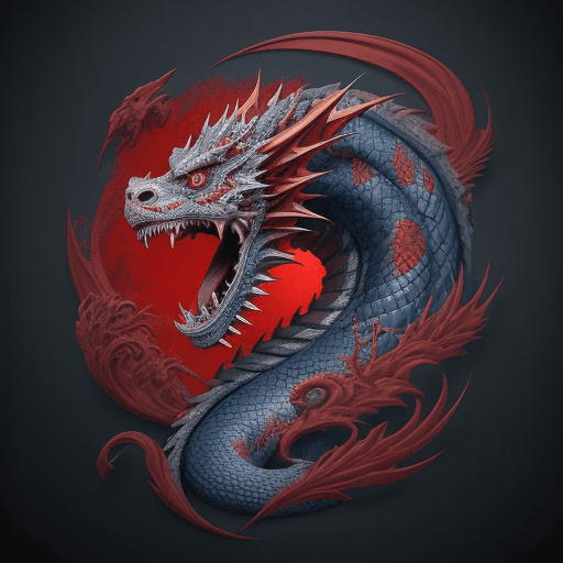 AI generated: japanese dragon tattoo drawing, in the style of matthias jung, kerem beyit, uhd image, authentic dep...