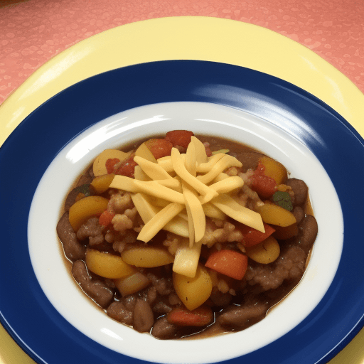 AI generated: Crea menú 
 con Papa a la huancaína, Sopa menestrón, Lomo saltado y Tartaleta de manzana