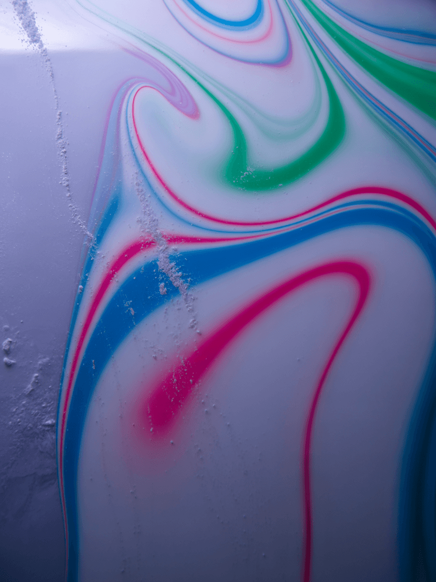 AI generated: abstract liquid wallpaper, neon, milky, powder, art, flow, wet, glossy
