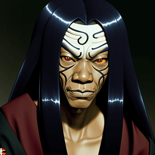 AI generated: orochimaru with morgan freeman face