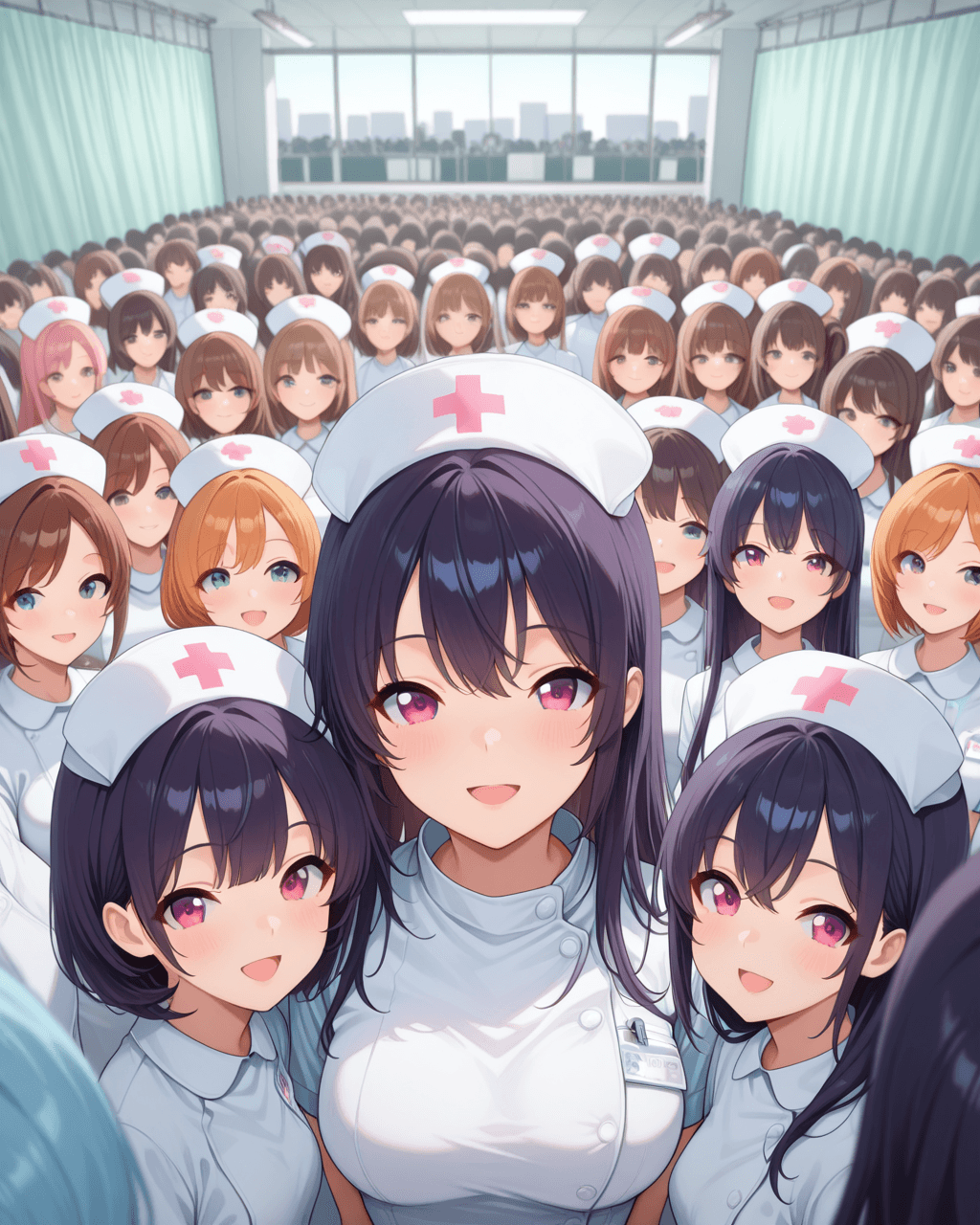 Crowd of Girls - Image 1