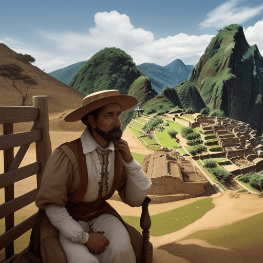 AI generated: Please provide me with images that are creative and striking that can show a colonial society and ec...