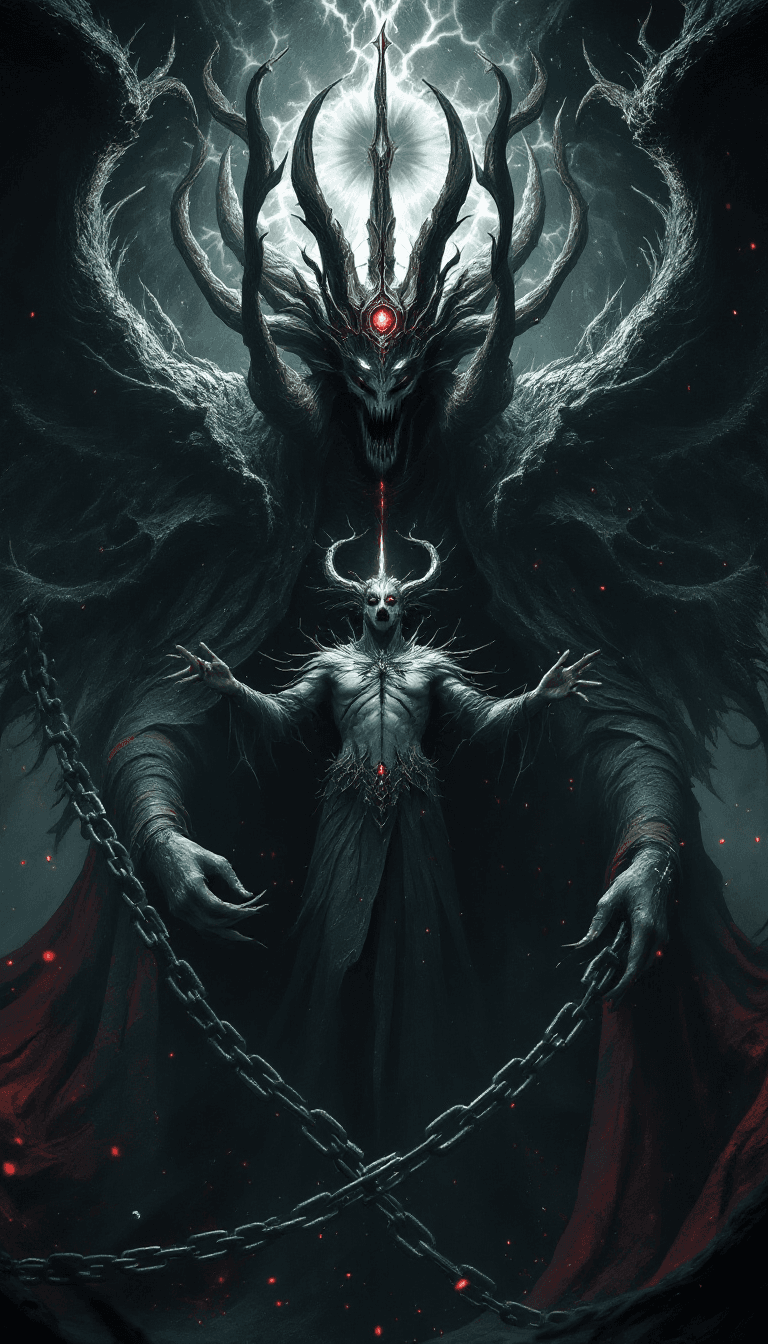 AI generated: Hyperrealistic art concept art cinematic film still comic Renaissance style (angelarium:1.1). god of...
