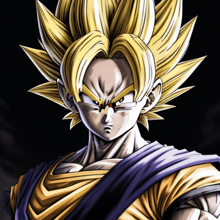 AI generated: dragon ball super wallpaper, in the style of dark yellow and dark beige, photo-realistic drawings, r...