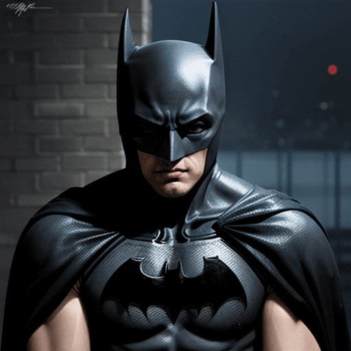 AI generated: Abstract art of Batman 