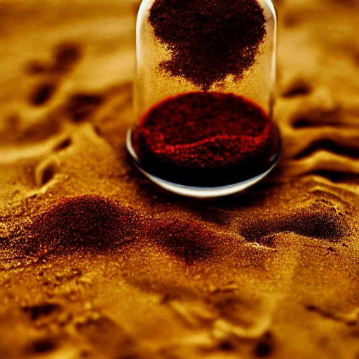 AI generated: Liquid gold hourglass with Garnet sand:: Roger Deakins and Moebius and Alphonse Much and Guweiz :: I...