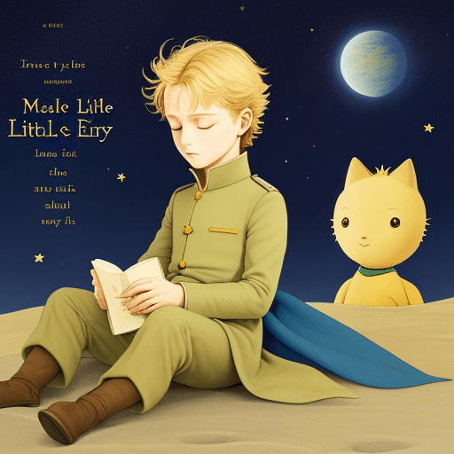 AI generated: make me a cover for the book The Little Prince by Antoine de Saint-Exupéry.
