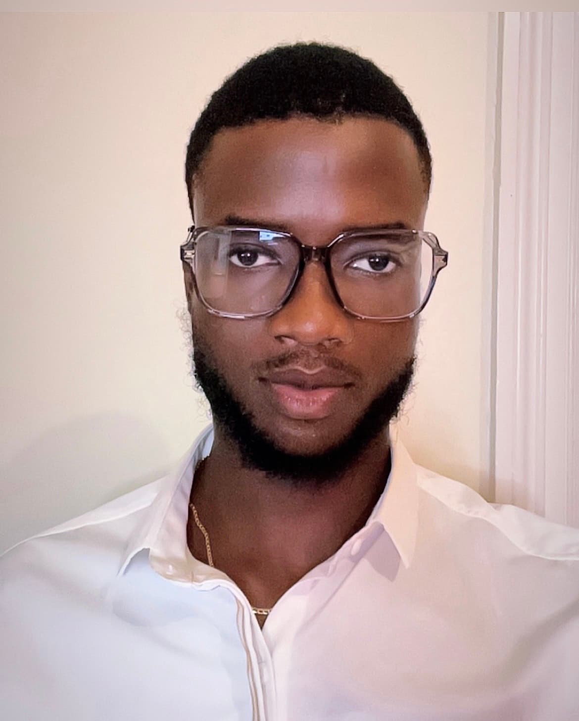 AI generated: A professional looking african man purple p logo of peridot digital company 