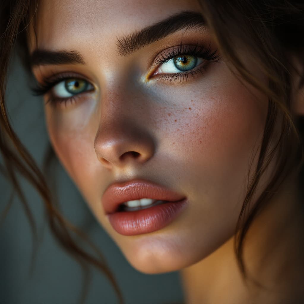 AI generated: close-up of a stunning fashion model nude, ultra-realistic portrait, shot on a Sony A7III, high qual...