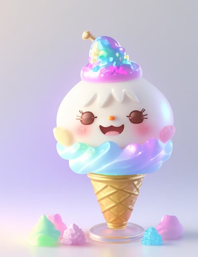 AI generated: (( fantasy lighting, very detail face, white background)), ArtStation, 3D model , Nendoroid style, J...