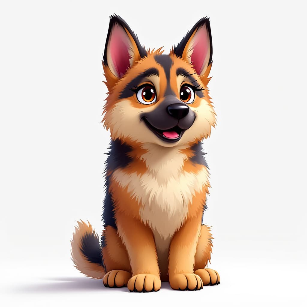 AI generated: ¡Claro! Para asegurar que tu **furry pastor alemán** sea **antropomórfico** (postura humana, rasgos ...
