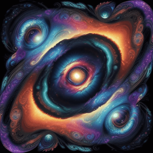 AI generated: A vibrant and colorful illustration of a Cosmic Eye, with intricate details and patterns in an abstr...