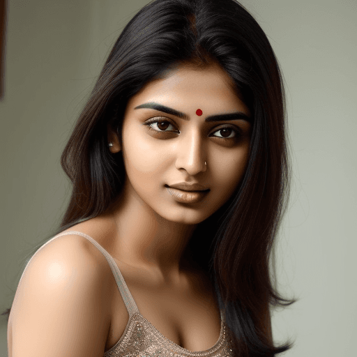 AI generated: Fair skinned Indian woman with Iranian features, beautiful, north indian features