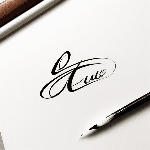 AI generated: paper quill style, art brush, logo