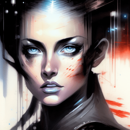 AI generated: full body portrait of a gorgeous female jedi, Star Wars themed, sparkling eyes, seductive, expressiv...