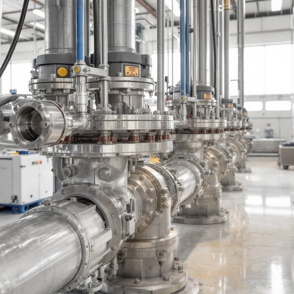 AI generated: Utiliza fondos que representen entornos industriales o talleres donde se utilizan mangueras hidráuli...