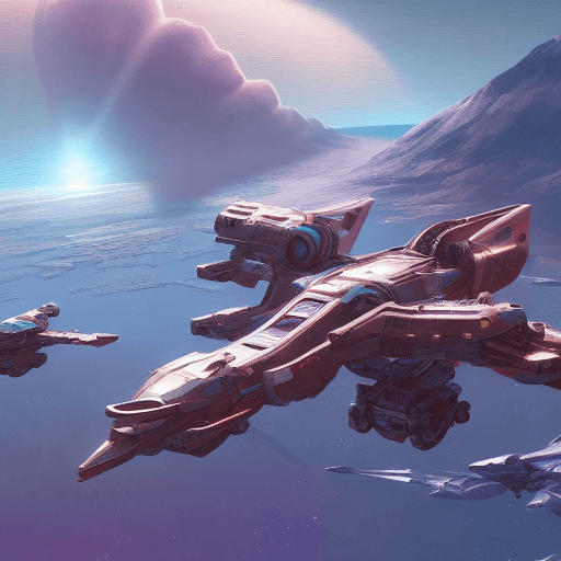 AI generated: most beautiful starship in space in no man's sky, fantasy, intricate, highly detailed, digital paint...