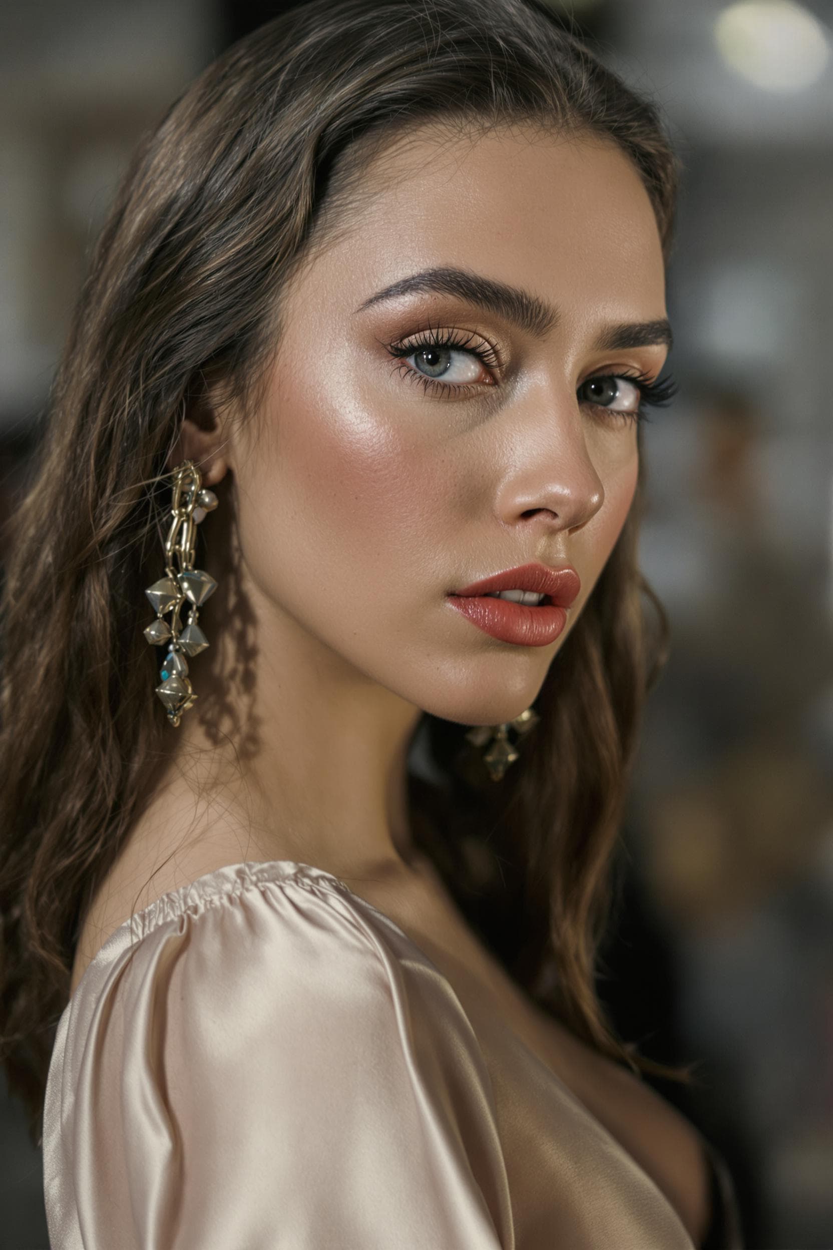 AI generated: stunning fashion model, ultra-realistic portrait, shot on a Sony A7III, high quality --no freckles, ...