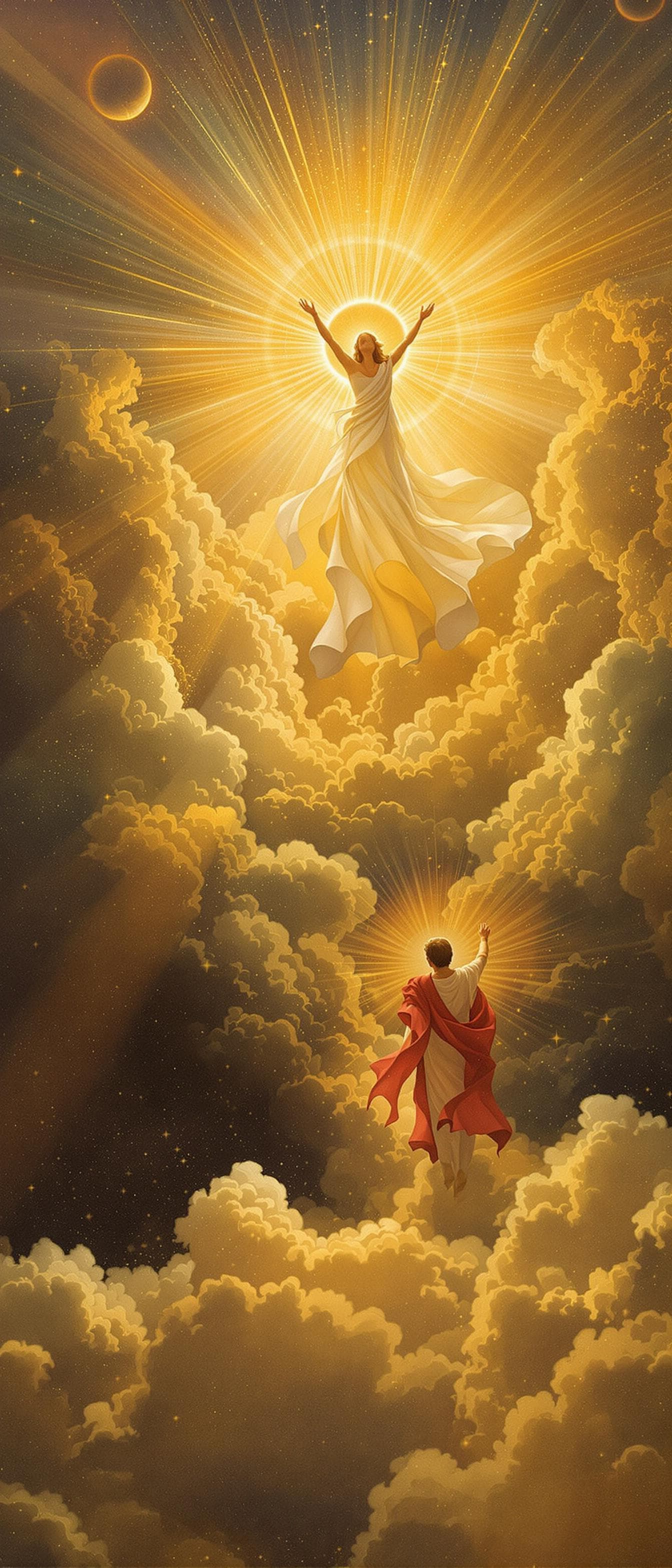 AI generated: God in heaven.