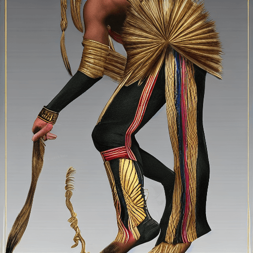 AI generated: ((best quality)), ((masterpiece)), (detailed), Egyptian priestess Fighter sport clothes, spinning ki...