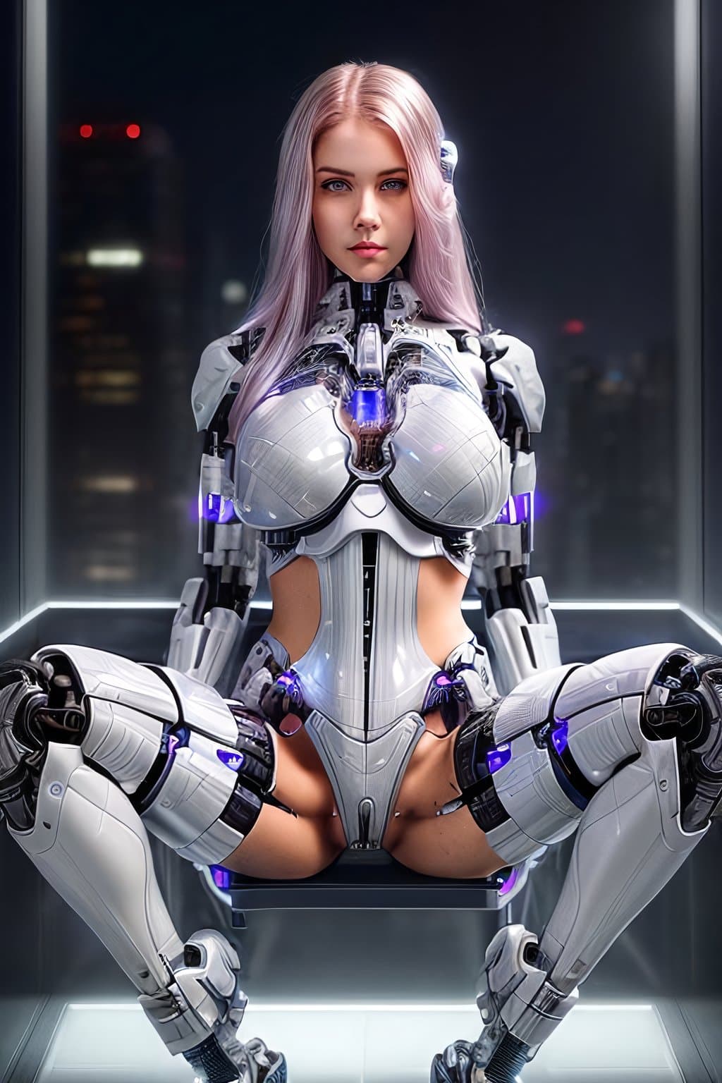 AI generated: (bldrnrst), RAW Photo, nsfw, A front facing, Full body, (NUDE), Professional, of (young Canadian hal...