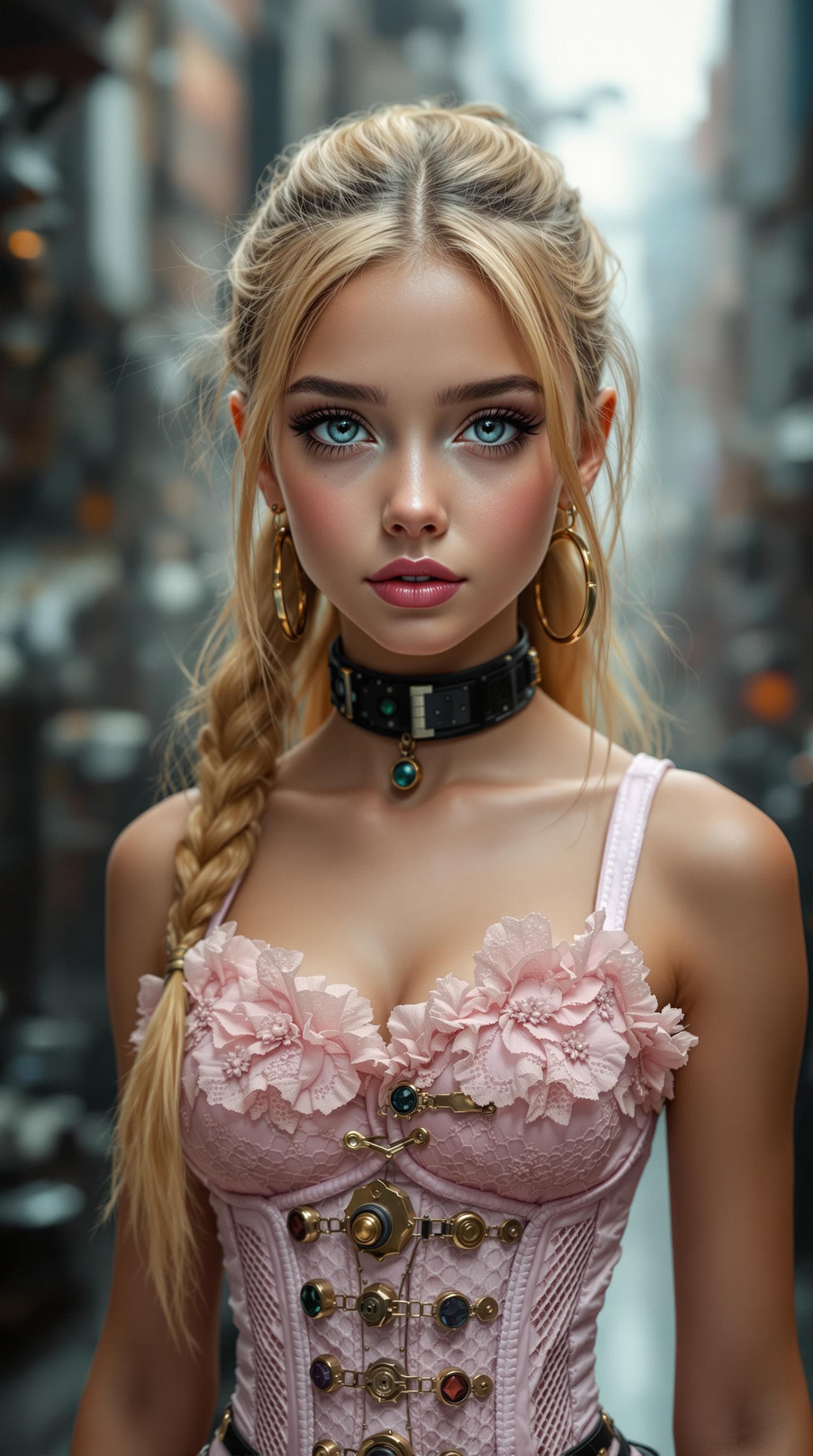 AI generated: a professional photo of a exceptionally beautiful girl in the world (age 11), (eleven year old), hig...