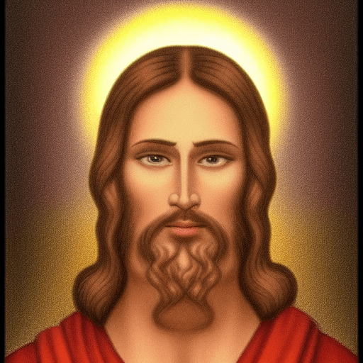 AI generated: Please draw Jesus Christ and God realistically.