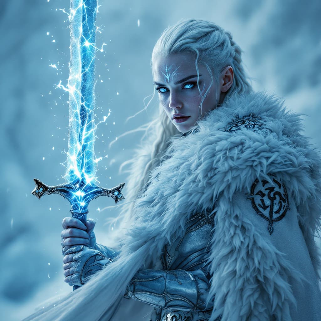 AI generated: 
Create a highly detailed, cinematic-quality image of Emilia Clarke as Daenerys Targaryen from Game ...