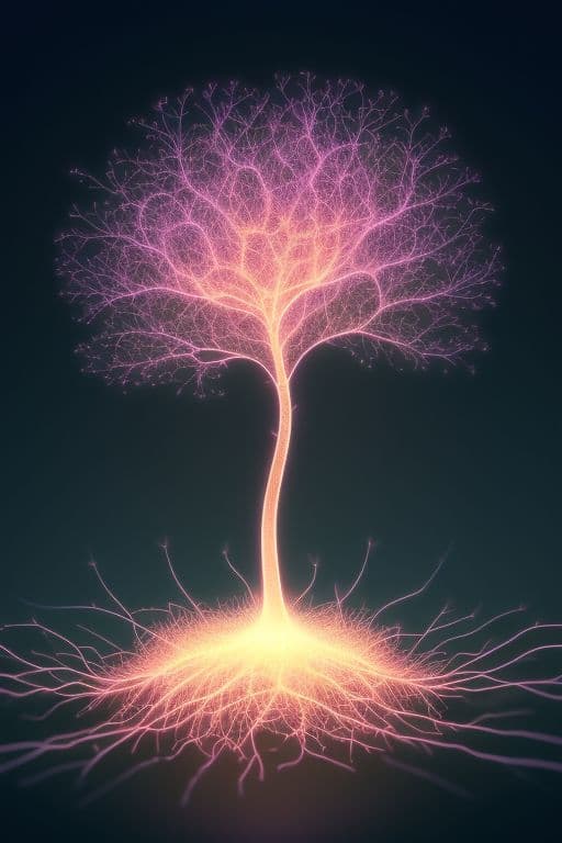 AI generated: A detailed 3d render of a network of neurons, sharp focus, depth of field, neon, 8k, photo realism, ...