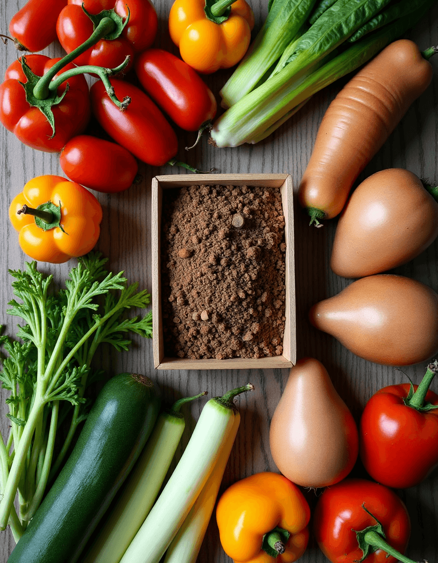 AI generated: Knolling Photography, flat lay photography, object arrangement, knolling photography, agriculture.