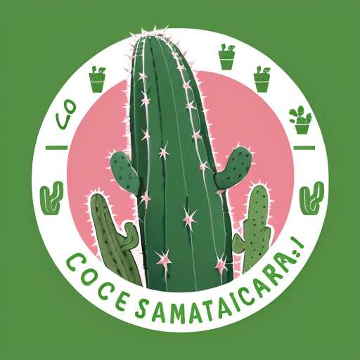 AI generated: logo para una asociación de mujeres que se identifica con los cactus de la comunidad, la solidaridad...
