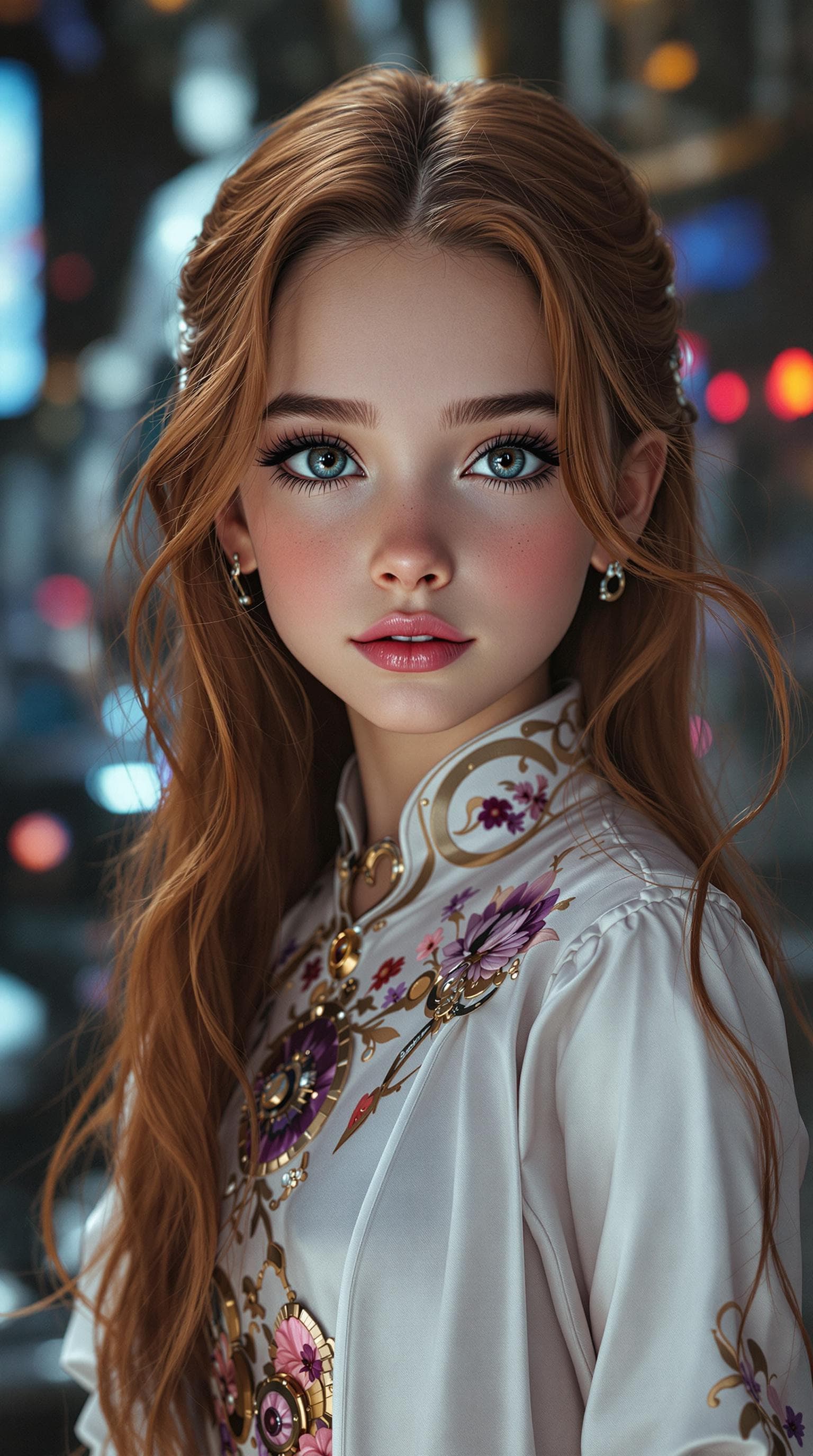 AI generated: djrny-v4 style, score_13, score_28_up, score_37_up, a professional photo of a the beautiful 10 year ...