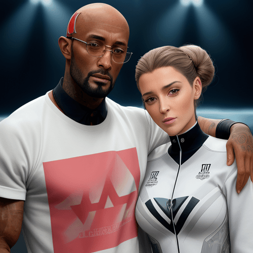 AI generated:  booba et aangèle