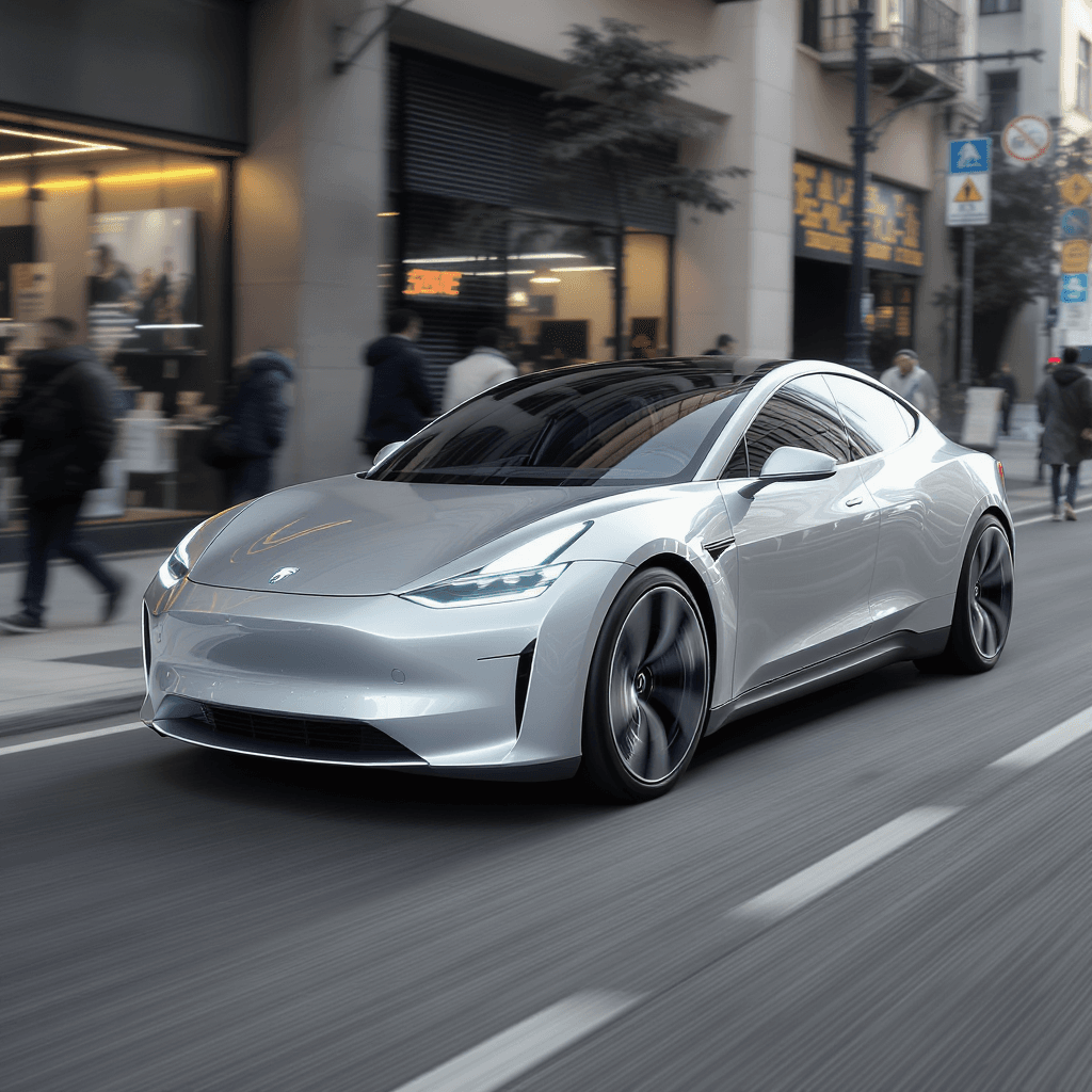 AI generated: future electric car