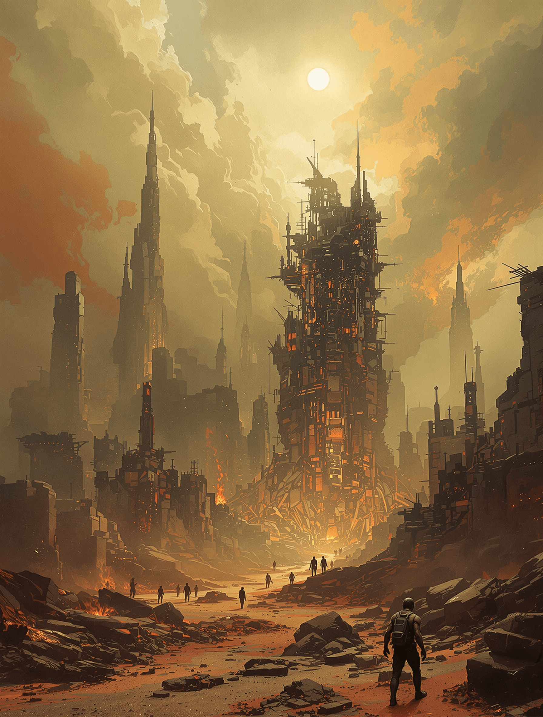 AI generated: /imagine prompt an amazing futuristic and dystopian image depicting the terrors of abandonment and t...